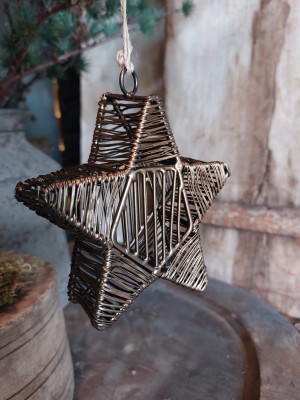 Hanger ster antique gold