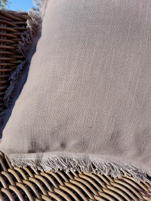 Silt Kussen Amsterdam fringes Light stone