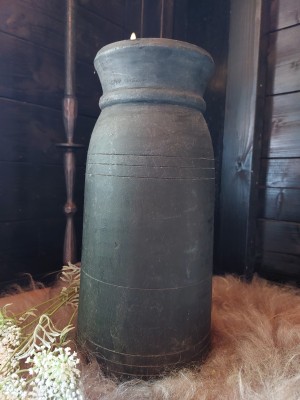Houten kruik zwart