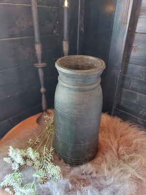 Houten kruik zwart 