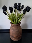 Kunst tulp zwart