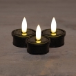 Theelicht solar zwart outdoor 
