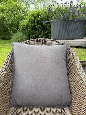 Silt woonkussen Amsterdam fringes smoke pearl