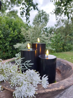 Outdoor kaarsenset zwart