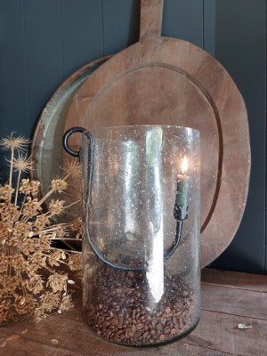 Bubble windlicht met hanger L
