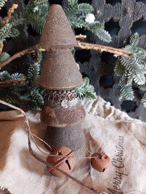 Houten boompje ornament S