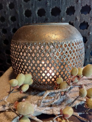 Windlicht bol goud L