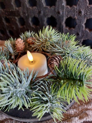 Kransje met dennenappeltjes