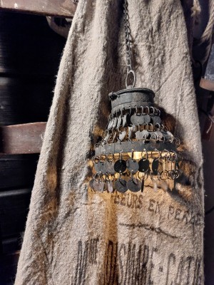 Hanglampje met schijfjes rusty black