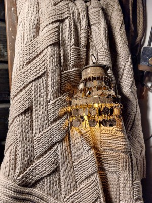 Hanglampje schijfjes rusty brown