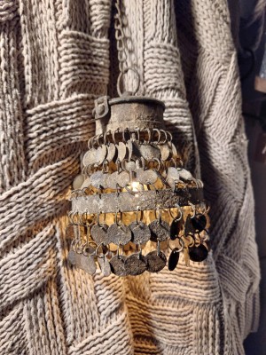 Hanglampje schijfjes rusty brown 