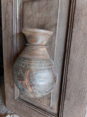 Wandpaneel met nepalese pot Saar 