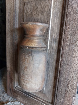 Wandpaneel met nepalese pot Soof