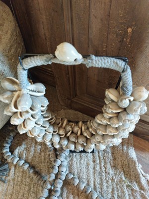 Schelpenketting grijs