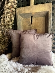 Velvet kussen Coffee kleur