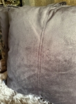 Velvet kussen Coffee kleur