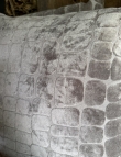 Velvet kussen crocoprint taupe 