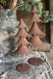 Roestige metalen kerstboom 